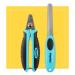 Claw scissors for dogs cats and small animals - 100% splinter -free through sharpest stainless steel blades I claws + claw file + claw care e -book I professional claw cutter with safety guard m - cats