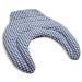 Neck pillow with back part - blue-white - cherry stone pillow - neck pillow - back heat pad cherry stones