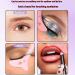Eyebrow Template | Eye Liner Guide for Eye Brows - Quick Eye Makeup Tool Eyebrow Shaping Aid Brow Measuring Tool for Perfect Eye Liner & Lip Lines Pink - Buy Online on GoSupps.com