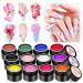 Saviland SAVILAND 3D Sculpture Nail Gel 12 Colors Non Sticky Solid Sticky Multifunctional Nail Art Sculpture for Home Nail Sculpting and Modelling