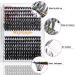 HxyGogo Wispy Fluffy Lash Clusters DIY Eyelash Extensions 280 pcs - 8-16MM D Curl Individual Lashes for Natural Look, Reusable 40D-50D Cluster - Buy Online on GoSupps.com