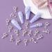 OIIKI 30Pcs Alloy Star Nail Charm - Crystal Rhinestones Nail Art Dangle Charm | Women Girls DIY Manicure Jewelry - Silver - Buy Online on GoSupps.com