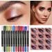 Eyeshadow Pencil | Glitter Eye Shadow Eyeshadow Sticks Set For Eye Makeup Glitter Eye Pencil & Shadow High Pigmented Smudge-Proof Set For Women Not Easy To Decolorize - Buy Online on GoSupps.com