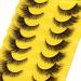 Natural Cat Eye Fluffy False Eyelashes - 9 Pairs of Wispy Mink Lashes by Zegaine | Fox Eye Effect | International Shipping - Buy Online on GoSupps.com