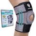 Knee Brace with Side Stabilizers - Adjustable Knee Support with Patella Gel Pad Knee Wraps for MCL Osteoarthritis Meniscus Tear Arthritis ACL Pain Relief Working Men & Women (10.2''-19.1'') Universal Gray