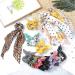 15 Pcs Hair Scrunchies with Bow - Floral Chiffon & Satin Ponytail Holders for Women - Buy Online on GoSupps.com