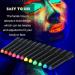 Shop Gleemen UV Bodypainting Set - 12 Colors Neon UV Make-Up for Kids | Washable Face Paint Stickers & Body Color Pens for Halloween & Carnival - Buy Online on GoSupps.com