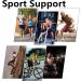 LAVAED Adjustable Non Slip Knee Brace with Side Stabilizers and Gel Pads - Open-Patella Compression Wrap for Knee Pain Relief in Sports and Workouts - Regular Size - Buy Online on GoSupps.com