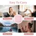 Leakage-Proof Contact Lens Container Set - 2 Pieces Travel Kit with Mirror | A-Rosa Purple - Buy Online on GoSupps.com