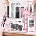 72 Pcs Peachy-D-8-16 Mix Cluster Individual Lashes - DIY Eyelash Extension Kit with Super Thin Band | Reusable & Comfortable - Buy Online on GoSupps.com