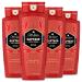 Old Spice Red Collection Captain Scent Body Wash for Men (Pack of 4) 16 Ounce