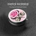 Beautiful Pink Roses Round Pill Box | 3 Compartment Travel Organizer | Portable Pill Case for Travel - Buy Online on GoSupps.com