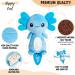 Axolotl Microwavable Heating Pad for Women and Kids - Cute Soft Cozy Plush Toy - Hot/Cold Stuffed Animal - Blue Axolotl Gift for Girls & Boys - Buy Online on GoSupps.com