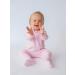 DreamBuy Ribbed Cotton Zip Up Baby Sleepsuits | 18-24 Months | Footed/Footless | Unisex Newborn Clothes in Sweet Pink - Buy Online on GoSupps.com