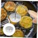 PRETYZOOM Oil Pier Mold Non Stick Fry Pan Griddle Kitchen Frying Moulds Dough Fried Mold Stamp Shrimp Cakes 6.8X6.8X2CM Silver - Buy Online on GoSupps.com