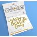 Cakeshop Cake Decoration Pack | Happy Birthday Premium Double Sided Glitter Card Cake Topper Sign & 25g Party Pack of Cake Sugar Sprinkles | Custom Name & Age Cake Decorations (Gold) Non-Prime Glitter Card: Gold - Buy Online on GoSupps.com