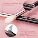 Jessup 6pc Makeup Eye Brush Set Black/Rose Gold | Perfect for Foundation Powder & Eyeshadow - Buy Online on GoSupps.com