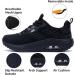 Women's Walking Shoes with Arch Support | Orthotic Sneakers for Plantar Fasciitis & Foot Pain Relief | All-Black Size 8 - Buy Online on GoSupps.com