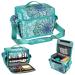 FINPAC Portable Carrying Bag for Cricut Joy Storage Organizer Tote Bag Carrying Case with Supplies Storage Sections (Emerald Illusions) *Emerald Illusions