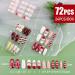 72pcs Christmas Short Coffin Press on Nails | Snowflake Elk Santa Design | Full Cover Stick on Nails for Women - Red Gold Pink - Buy Online on GoSupps.com