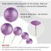 Astaron 20 Mini Glitter Violet Cake Topper Balls for Weddings Birthdays & Baby Parties - International Shipping Available - Buy Online on GoSupps.com
