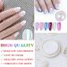 Neon Iridescent Chrome Nail Powder Set - Metallic Nail Pigment for Gel Nails | Magic Rainbow & White Pearl Glitter Decor (2 Pcs - Buy Online on GoSupps.com