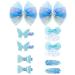 Gootty Frozen Hair Clips Princess Hair Bows for Girls Toddlers 10 PCS in Pairs Girls Hair Accessories for Theme Park Party