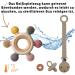 Cometrade Bite Ring for Babies | LFGB Silicone Kauringe & Natural Wooden Ring | Pacifier & Clip Set | Gummy Relief for Newborns & 3+ Months (Beige) - Buy Online on GoSupps.com