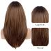 Blonde Unicorn Long Layered Brown Wig with Bangs | Ombre Brown Auburn Women's Synthetic Fiber Wig - Buy Online on GoSupps.com