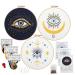 Anidaroel 3 Sets Evil Eye Embroidery Starters Kit for Beginners  Stamped Cross Stitch Kits for Beginners Adults Include Embroidery Cloth  Embroidery Hoops  Threads and Needles