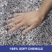 SoHome Spa Step Luxury Plush Chenille Shag Toilet Lid Cover - 18.5 x 19.6 White - Machine Washable & Ultra Soft - Buy Online on GoSupps.com