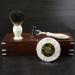 Premium 3 Edge Shaving Razor Kit - Black Badger Hair Brush & Soap in Handmade Wooden Box | Perfect Gift for Men - Buy Online on GoSupps.com