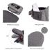 Bebamour Foldable Hip Seat Baby Carrier + Waistband Extender - Adjustable & Ergonomic Design for 0-36 Month Babies (Grey) - Buy Online on GoSupps.com