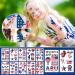 4th of July Temporary Tattoo Stickers - USA Flags & Stars Body Art for Men & Women - Buy Online on GoSupps.com