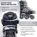 Nattork Adjustable Inline Skates for Adults & Teens | Black X-Large 8-10.5US | Indoor & Outdoor Roller Blades for Boys - Beginners - Buy Online on GoSupps.com