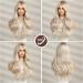 Long White Blonde Synthetic Hair Wig with Fringe for Women - HAIRCUBE - Buy Online on GoSupps.com