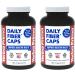 Yerba Prima Daily Fiber Caps - 180 Capsules (Pack of 2) - Soluble & Insoluble Fiber Supplement - Colon Cleanse - Vegan Non-GMO Gluten-Free