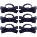 Topkids Accessories Hair Bobbles w/Grosgrain Hair Bows for Girls and Women Hair Ties Hair Elastics Hair Bands Hair Accessories for Girls Ponyo Hair Tie Ponytail Holders (Black) - Buy Online on GoSupps.com