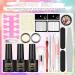 PEACECOLOR Gel Nail Kit with Electric Nail File | 10 Colors Gel Polish Set | 36W UV/LED Lamp | Starter Kit with Professional Manicure Tools & Halloween Decorations - Buy Online on GoSupps.com
