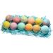 Tropical Fruit Bath Fizzies Set - 12 Large Vegan Fizzy Bath Bombs with Essential Oils, Shea Butter, and Coconut Oil - Moisturizing and Fruity Scents - 4.3 Ounce (Pack of 12) - Buy Online on GoSupps.com