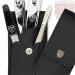 3 Swords Germany Professional Manicure Pedicure Kit in Leather Case (Black) - Buy Online on GoSupps.com