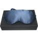 Mulberry Silk Eye Mask for Lash Extensions - Adjustable 3D Sleep Mask Organic 22 Momme Navy Blue - Perfect for Travel & Eyelash Protection - Buy Online on GoSupps.com