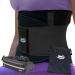 Innoti back band men's & women - back support belt to stabilize the lumbar vertebrae during sports and work - compression with double adjustment ligaments black M (70 a 83 cm)