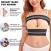SCARBORO Breast Bands for Women | Post Surgery Implant Stabilizer & Compression Support | Medical Chest Band for Large Breasts | Exercise Ready - Medium-Large Black - Buy Online on GoSupps.com