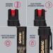 SABRE Advanced Pepper Spray 3-in-1 Formula | Maximum Strength CS Tear Gas & UV Dye | Compact Belt Clip | 25 Bursts - 10-Foot Range | Black (2-Pack) - Buy Online on GoSupps.com
