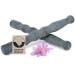 Hot stone puncture stone with grip in certified real basalt for a lot of heat 2 pieces to supplement your hot stone massage set