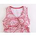 MANCI Women's Nursing Maternity Top - V Neck Ruched Waist Pajama - S Red Pattern+Black - Buy Online on GoSupps.com
