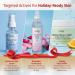 Reviva Labs Holiday Glow Skincare Gift Set 3-Pc Face Care Kit with Hyaluronic Acid Serum DMAE Lift & Firm Cream and Rosewater Face Mist Hydrating Moisturizing & Firming Skincare Set for Women - Buy Online on GoSupps.com