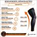 B-Driven Sports Full Leg Compression Sleeves - 20-30mmHG Medical Grade - Running and Recovery Support for Men and Women - Thigh, Calf, and Knee Compression - Size Medium - Buy Online on GoSupps.com