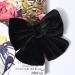 Velvet Hair Bows Set for Girls - 2 Big Black Fall Bow Alligator Clips | Toddler Teens Kids Accessories - Buy Online on GoSupps.com